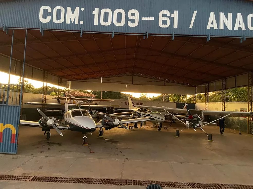 Aviões que seriam utilizados para o transporte de cocaína para outros países - Foto: Polícia Federal/Divulgação